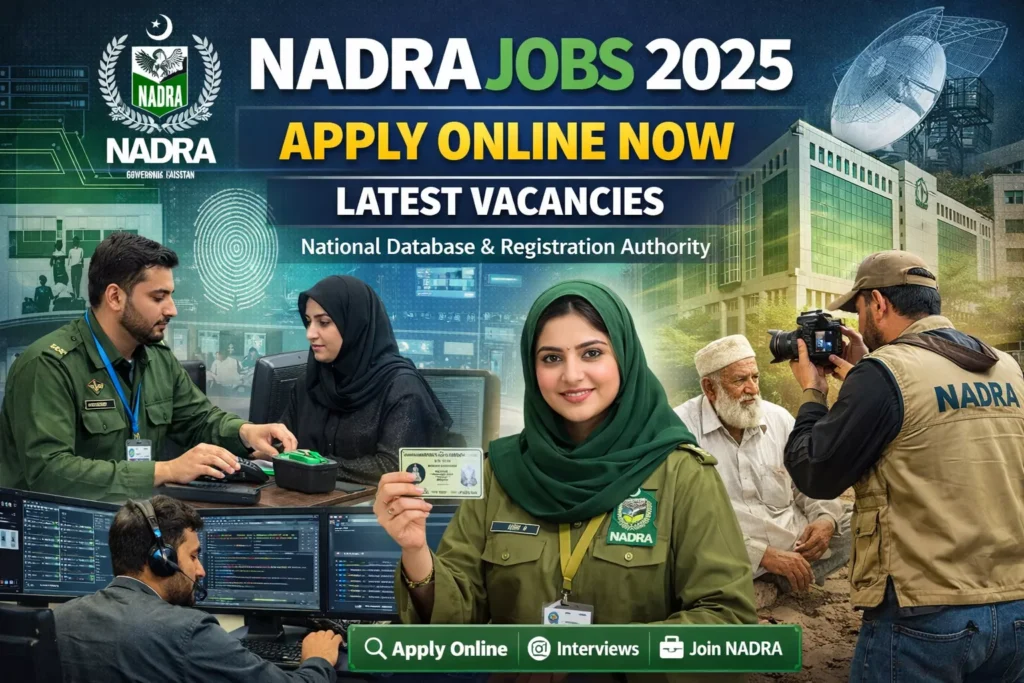 NADRA Jobs 2025 Apply Online Now Latest Vacancies at National Database & Registration Authority