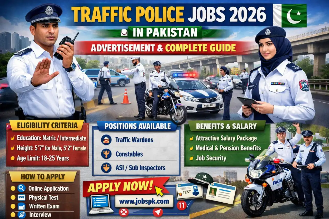 Traffic Police Jobs 2026 in Pakistan Advertisement Complete Guide