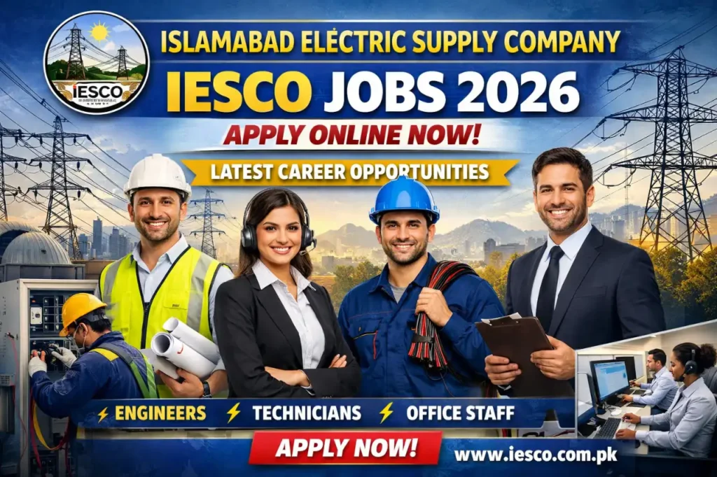 Islamabad Electric Supply Company IESCO Jobs 2026 Apply Online Now Latest Career Opportunities