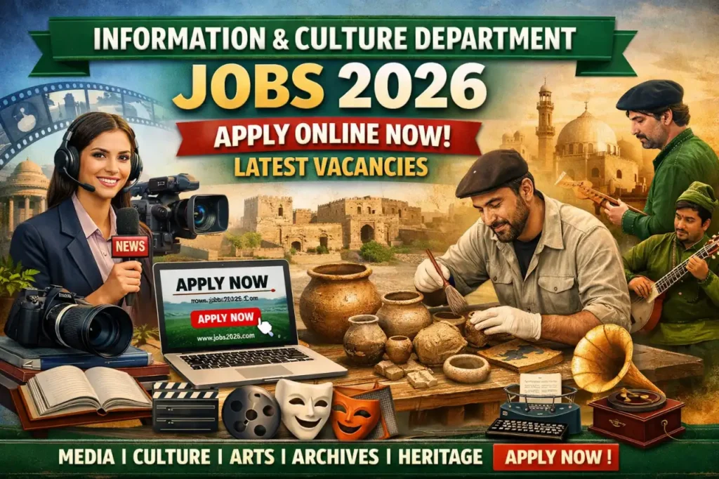 Information and Culture Department Jobs 2026 Apply Online Now Latest Vacancies