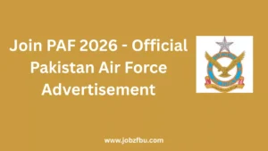 Join PAF 2026 - Official Pakistan Air Force Advertisement